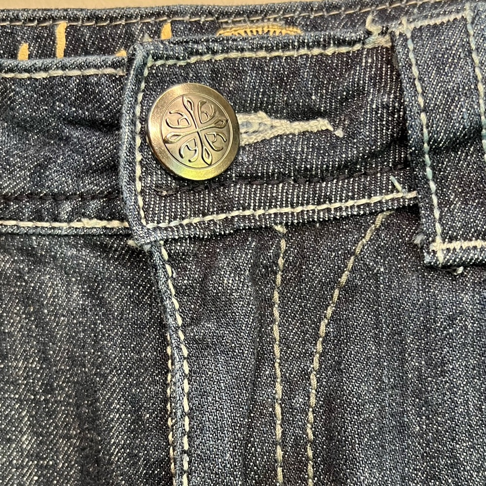 Ethyl Jeans Size 12 Classic Rhinestone Embellished Women’s Denim Jeans - Picture 3 of 13